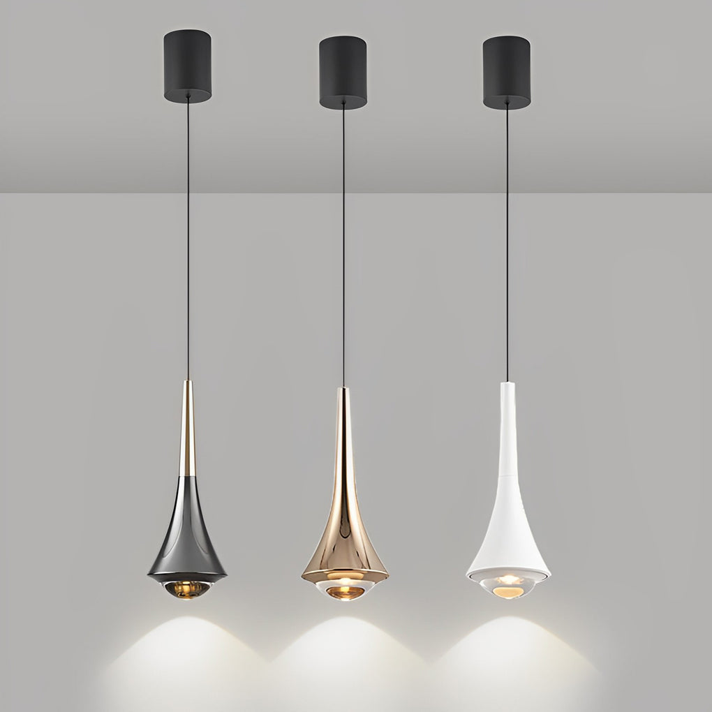 Modern Adjustable LED Pendant Light Minimalist Nordic Glass Hanging Lamp for Dining Room