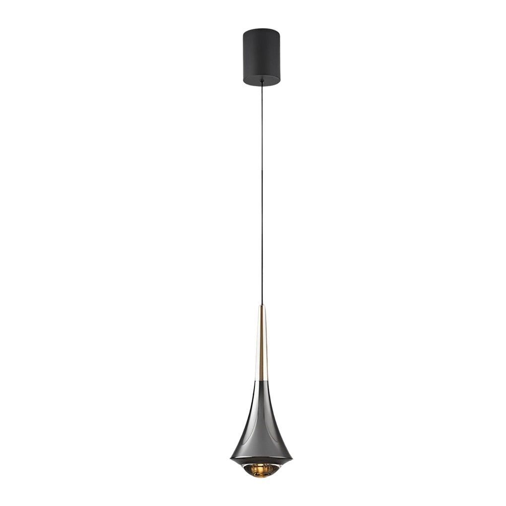 Modern Adjustable LED Pendant Light Minimalist Nordic Glass Hanging Lamp for Dining Room