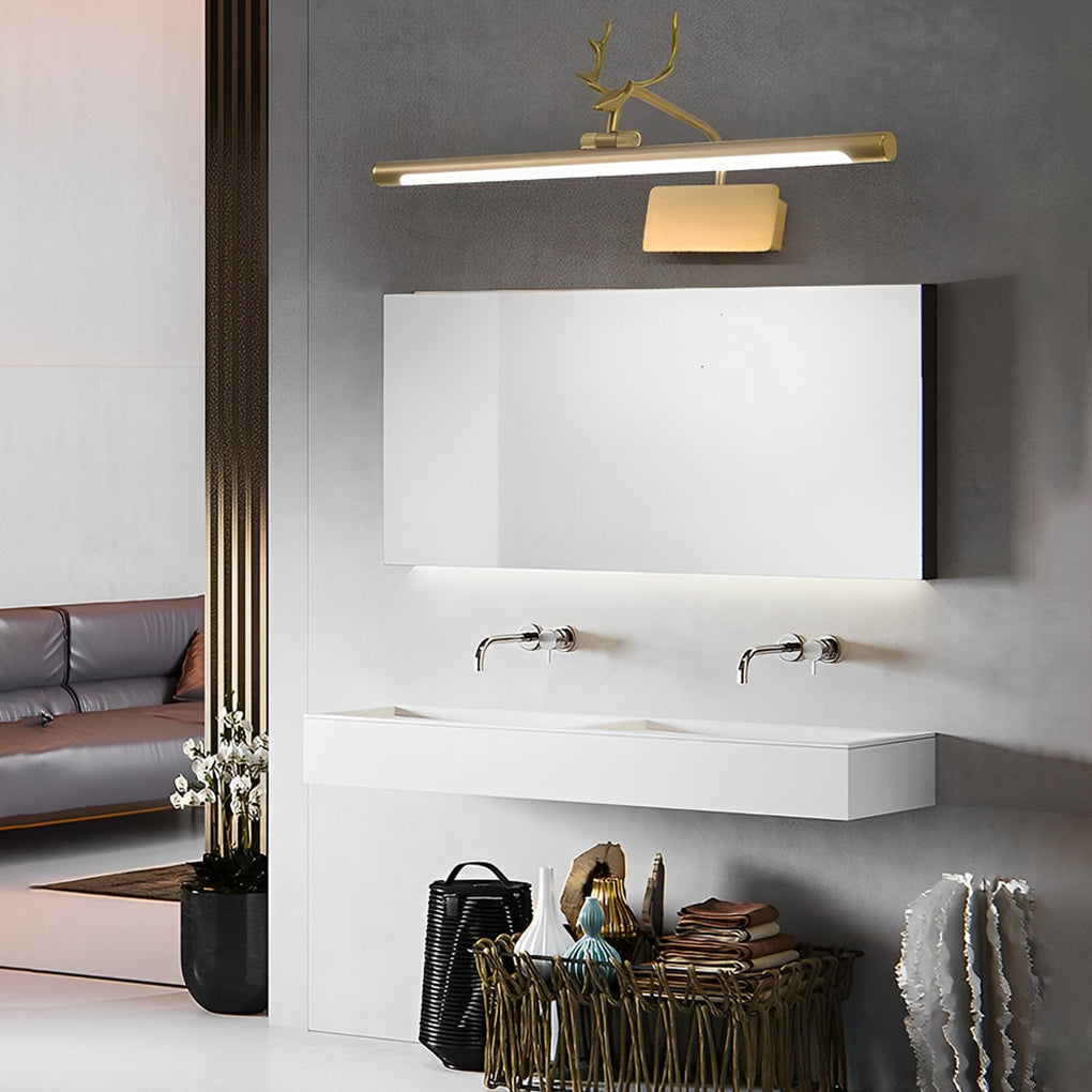 Modern Adjustable LED Vanity Light Bar Antler Inspired Wall Sconce for Bathroom Mirror