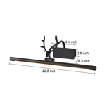 Modern Adjustable LED Vanity Light Bar Antler Inspired Wall Sconce for Bathroom Mirror