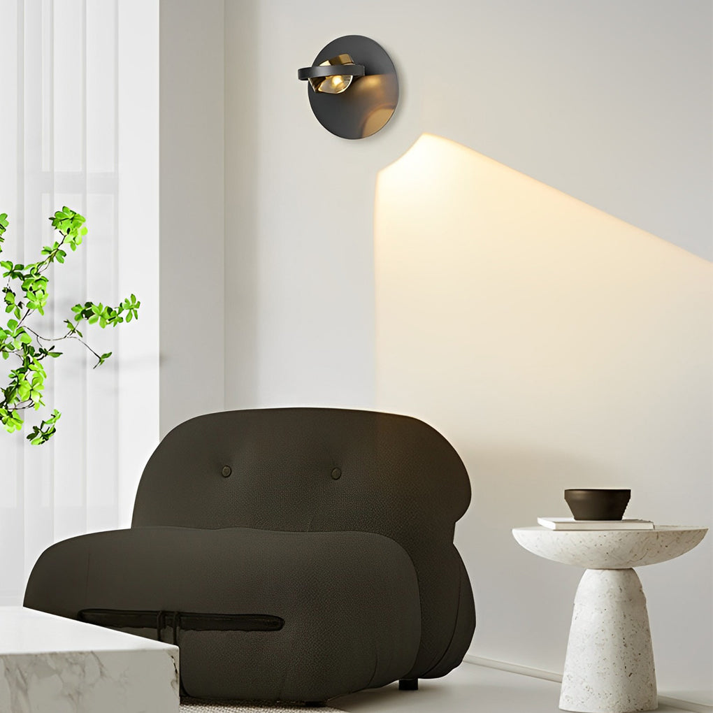 Modern Adjustable LED Wall Light with 360 Degree Rotating Head in Round and Square Shapes