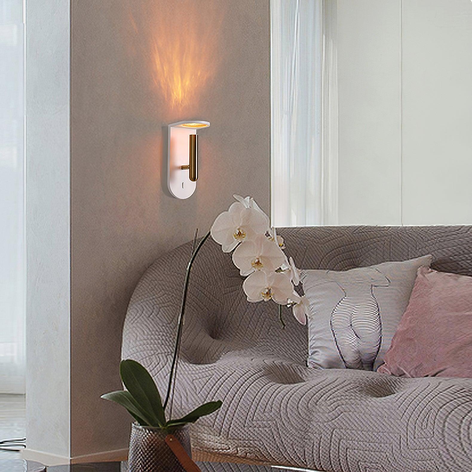 Modern Adjustable LED Wall Sconce for Bedroom Reading and Hallway Task Lighting
