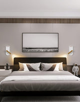 Modern Adjustable LED Wall Sconce for Bedroom Reading and Hallway Task Lighting