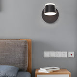 Modern Adjustable LED Wall Sconce Rotatable Up and Down Light for Bedroom and Hallway