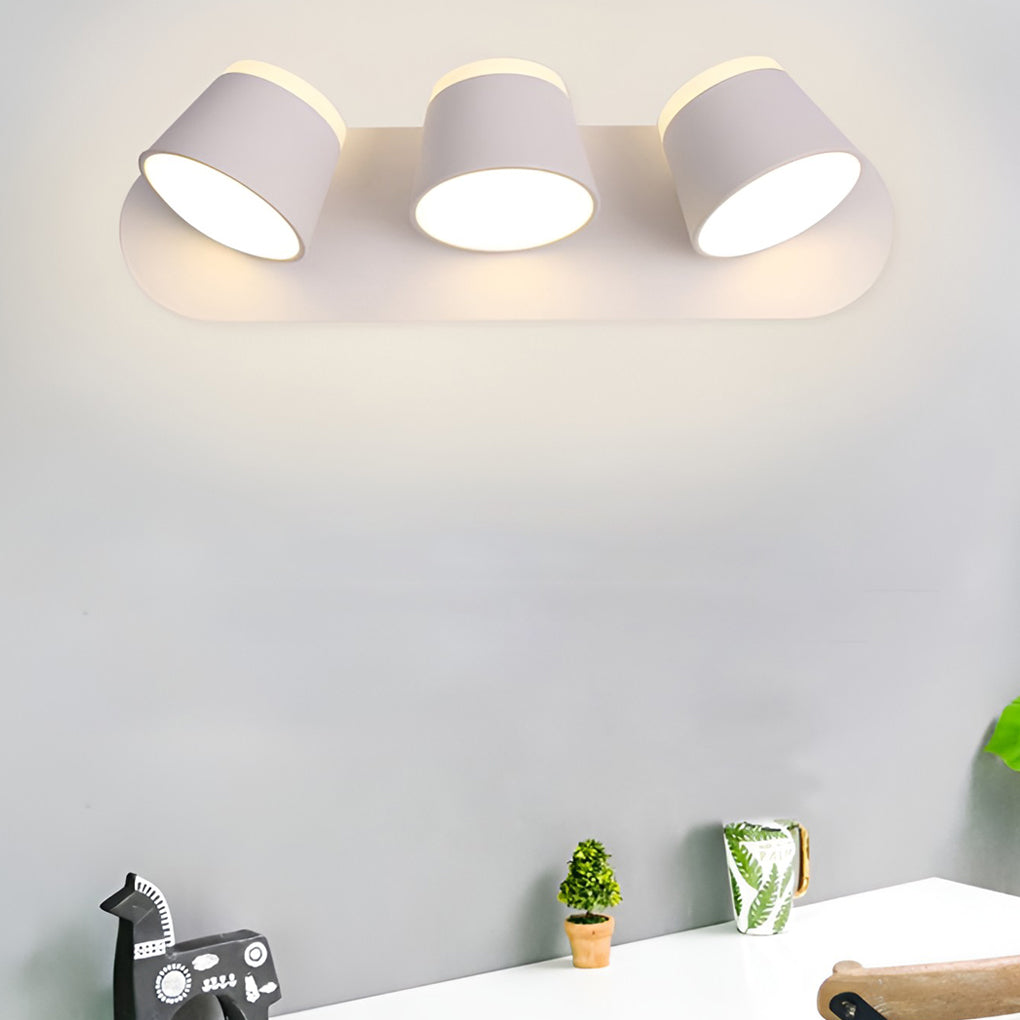 Modern Adjustable LED Wall Sconce Rotatable Up and Down Light for Bedroom and Hallway
