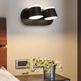Modern Adjustable LED Wall Sconce Rotatable Up and Down Light for Bedroom and Hallway