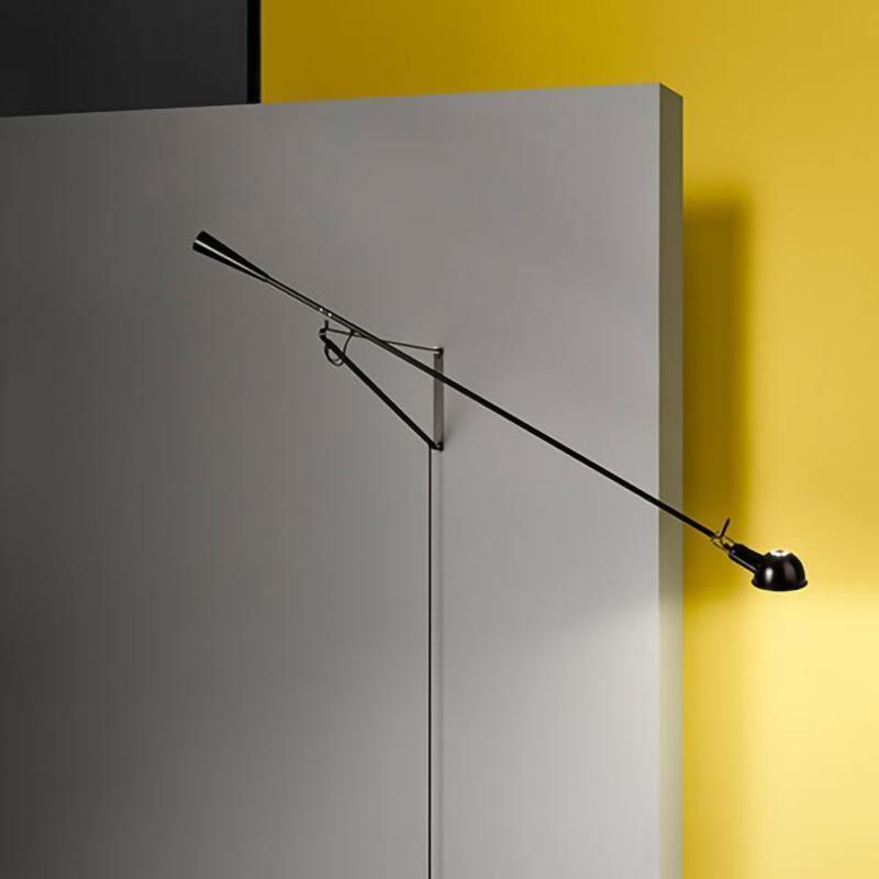 Modern Adjustable Long Swing Arm Wall Sconce Industrial Metal Reading Lamp