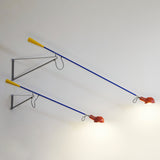 Modern Adjustable Long Swing Arm Wall Sconce Industrial Metal Reading Lamp