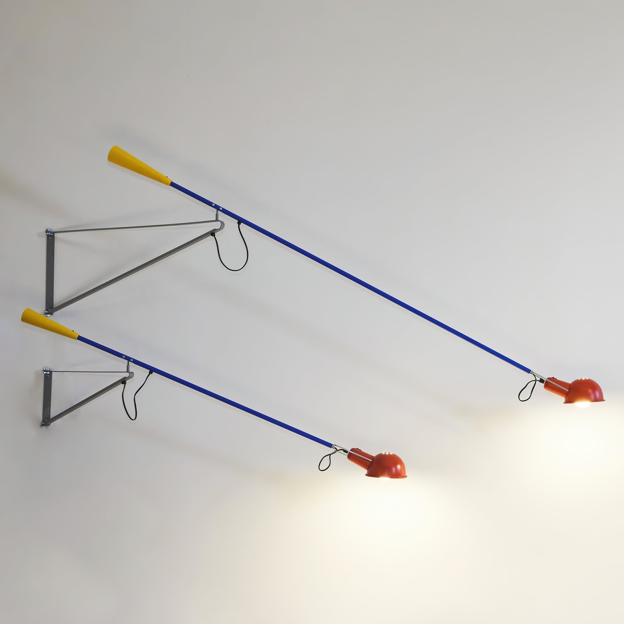 Modern Adjustable Long Swing Arm Wall Sconce Industrial Metal Reading Lamp