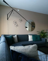 Modern Adjustable Long Swing Arm Wall Sconce Industrial Metal Reading Lamp