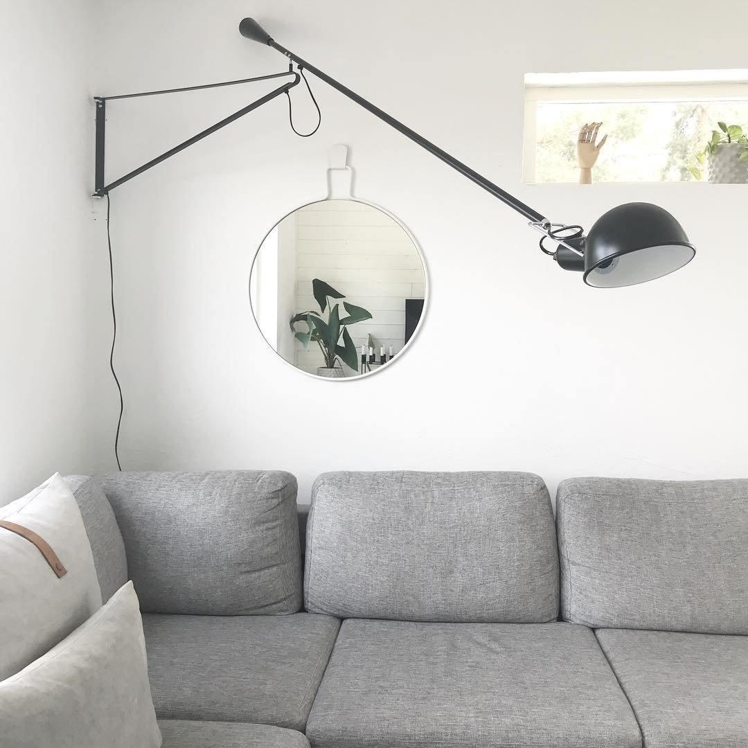 Modern Adjustable Long Swing Arm Wall Sconce Industrial Metal Reading Lamp