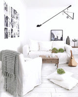 Modern Adjustable Long Swing Arm Wall Sconce Industrial Metal Reading Lamp