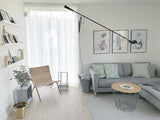 Modern Adjustable Long Swing Arm Wall Sconce Industrial Metal Reading Lamp