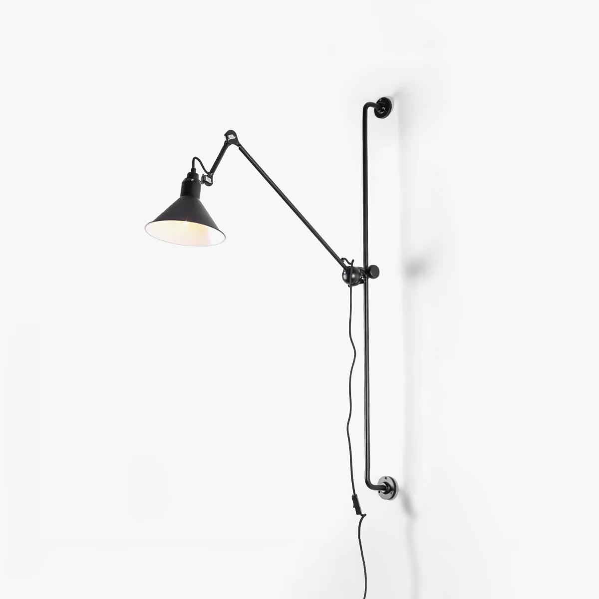 Modern Adjustable Metal Swing Arm Rocker Wall Sconce Set of 2 for Bedroom and Office