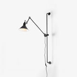 Modern Adjustable Metal Swing Arm Rocker Wall Sconce Set of 2 for Bedroom and Office