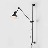 Modern Adjustable Metal Swing Arm Rocker Wall Sconce Set of 2 for Bedroom and Office