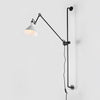 Modern Adjustable Metal Swing Arm Rocker Wall Sconce Set of 2 for Bedroom and Office