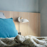 Modern Adjustable Metal Wall Sconce with 180 Degree Rotating Head and Pull Cord Switch