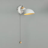 Modern Adjustable Metal Wall Sconce with 180 Degree Rotating Head and Pull Cord Switch