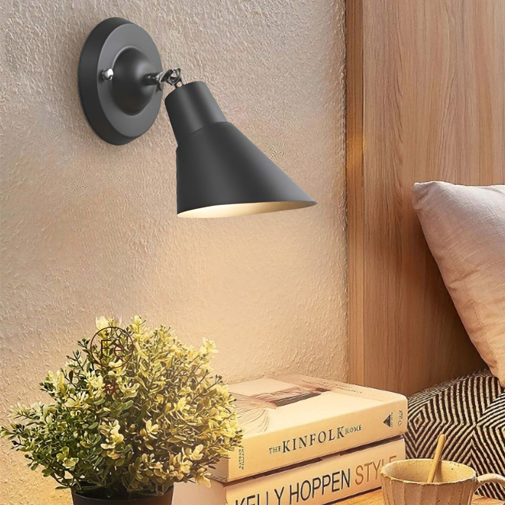 Modern Adjustable Plug in Wall Sconce for Bedside Reading and Living Room Lighting
