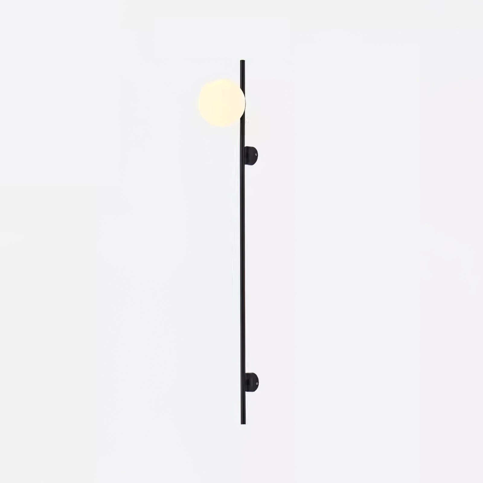 Modern Adjustable Plug In Wall Sconce Lighting with White Glass Globe Shade