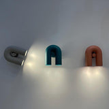 Modern Adjustable U-Shaped LED Wall Lamp Set of 2 Indoor Sconce for Living Room and Bedroom