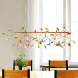 Modern Agate Flake Crown Chandelier Natural Onyx Stone Pendant Light in Gold