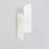 Modern Alabaster and Brass Vertical Wall Sconce Luxury Stone Bracket Lamp