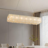 Modern Alabaster Cascade Tiered Chandelier with Brass Finish Luxury Ceiling Pendant Light