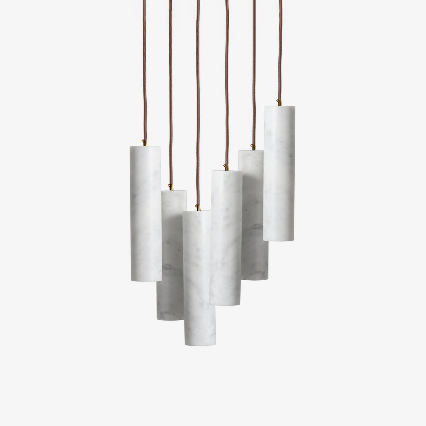 Modern Alabaster Cylinder Pendant Light Minimalist Natural Stone Droplet Hanging Lamp