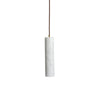 Modern Alabaster Cylinder Pendant Light Minimalist Natural Stone Droplet Hanging Lamp