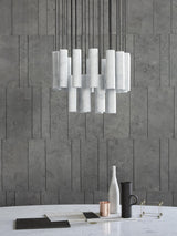 Modern Alabaster Cylinder Pendant Light Minimalist Natural Stone Droplet Hanging Lamp