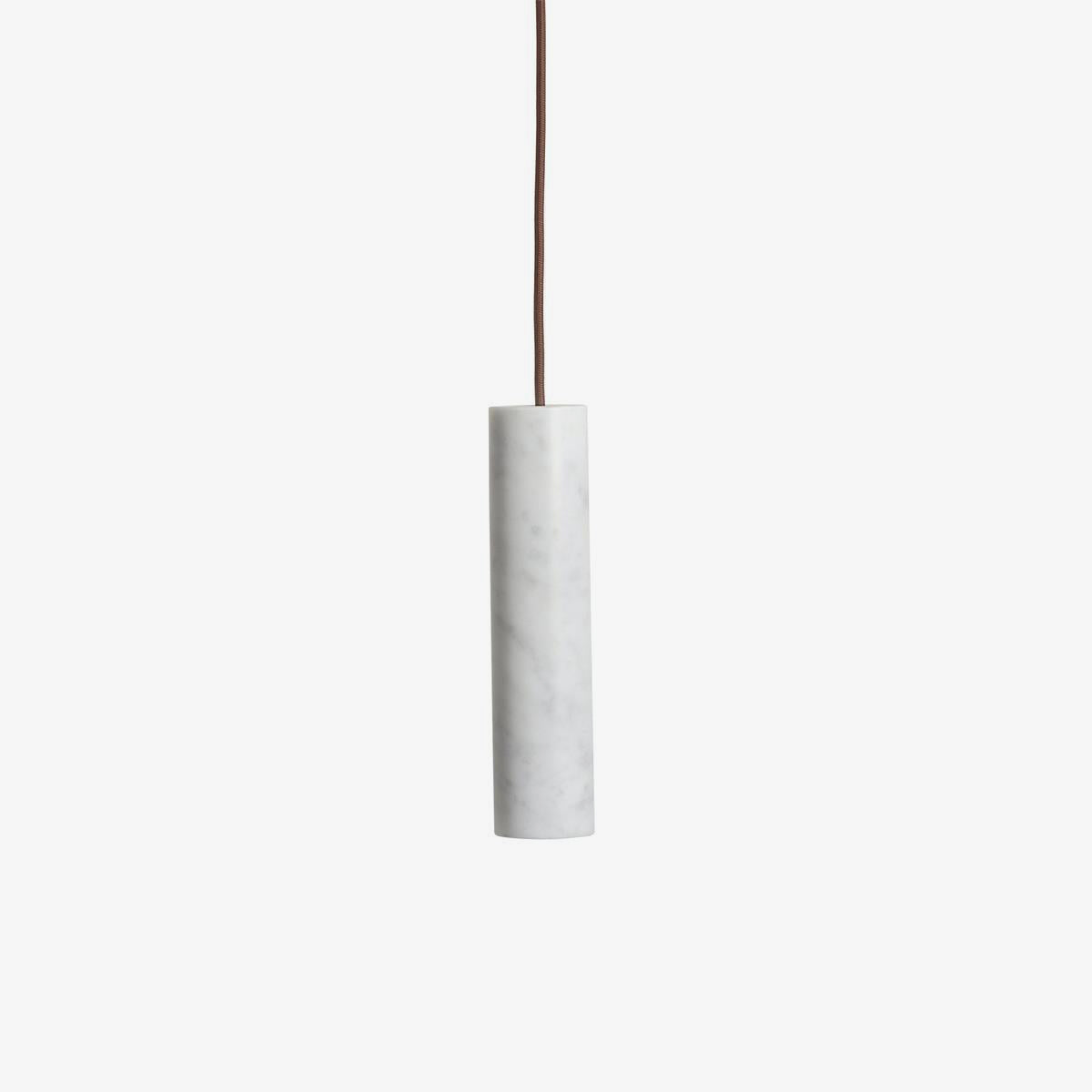 Modern Alabaster Cylinder Pendant Light Minimalist Natural Stone Droplet Hanging Lamp