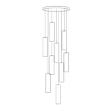 Modern Alabaster Cylinder Pendant Light Minimalist Natural Stone Droplet Hanging Lamp