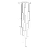 Modern Alabaster Cylinder Pendant Light Minimalist Natural Stone Droplet Hanging Lamp
