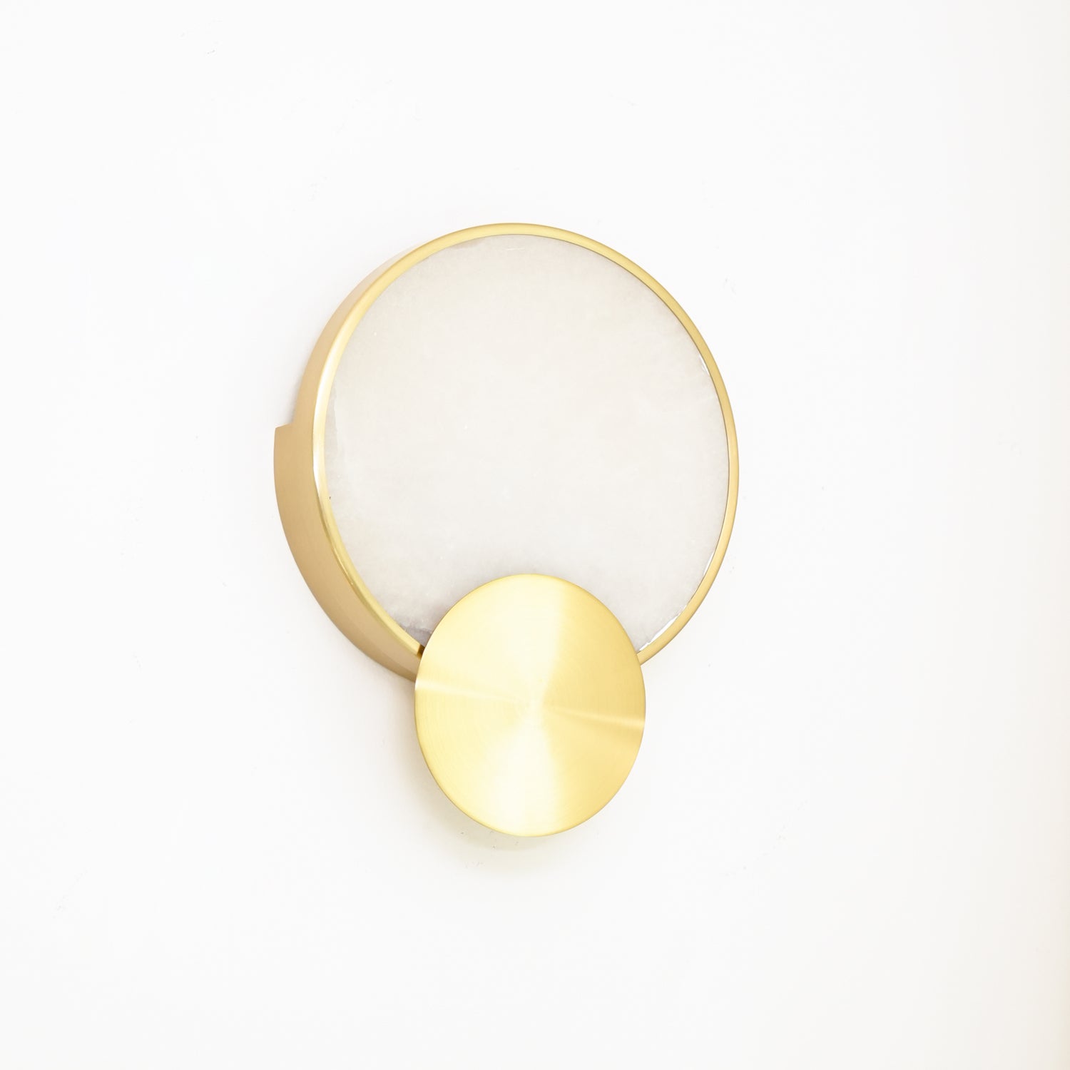 Modern Alabaster LED Wall Lamp Gold Sconce Set of Two for Living Room and Bedroom
