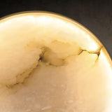 Modern Alabaster LED Wall Lamp Gold Sconce Set of Two for Living Room and Bedroom