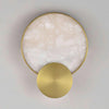 Modern Alabaster LED Wall Lamp Gold Sconce Set of Two for Living Room and Bedroom