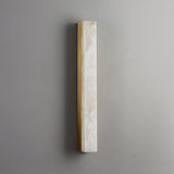 Modern Alabaster LED Wall Sconce Luxury Natural Stone Brass Sconce Light for Indoor Decor