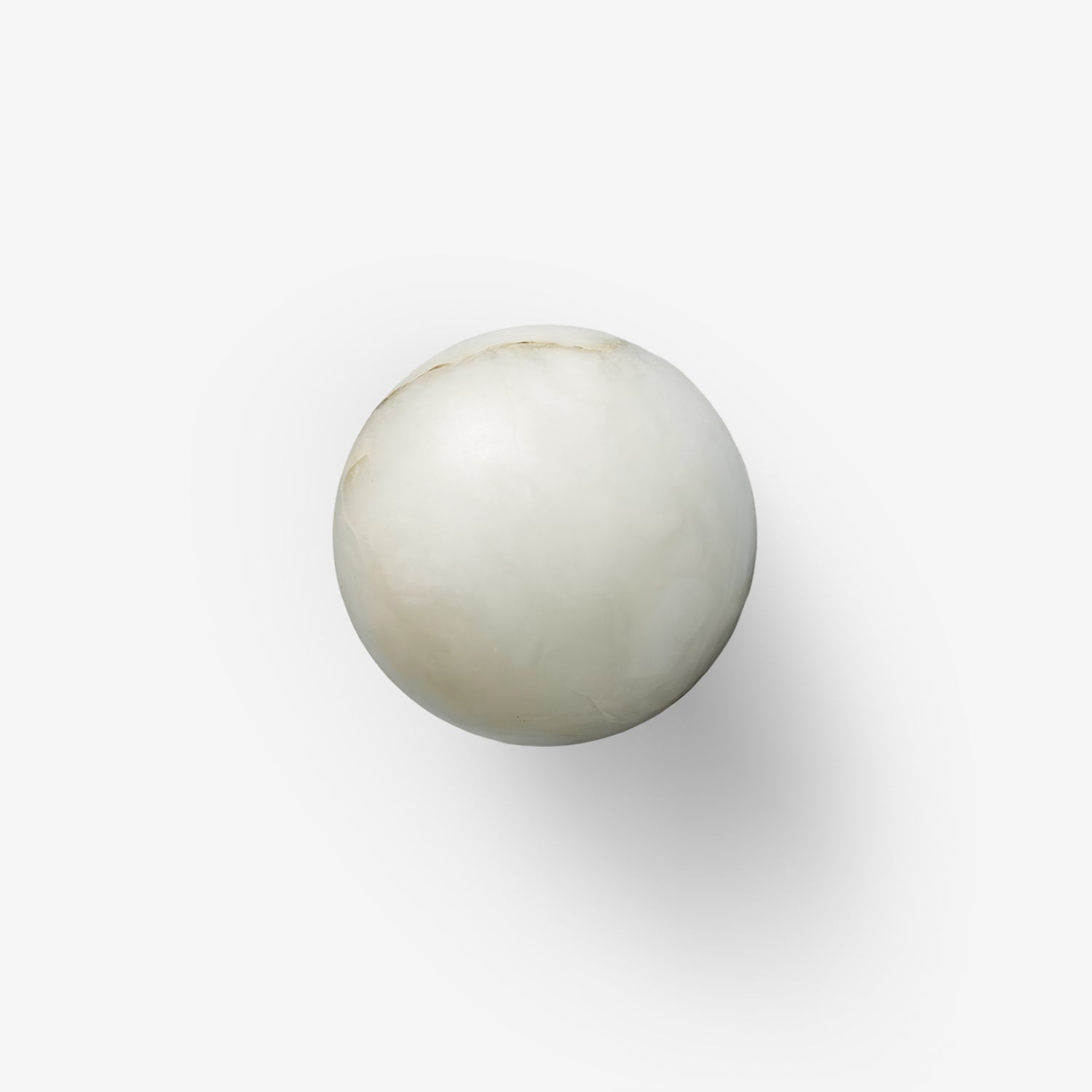 Modern Alabaster Mini Orb Wall Lamp Spherical Natural Stone Sconce for Interior Spaces