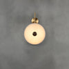 Modern Alabaster Stone Eclipse Wall Sconce with Elegant Brass Accents and Integrated LED Lighting