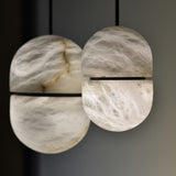 Modern Alabaster Stone LED Pendant Lamp Minimalist Art Hanging Light