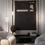 Modern Alabaster Stone LED Pendant Lamp Minimalist Art Hanging Light