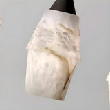 Modern Alabaster Stone Pendant Light with Spanish Marble Shade for Kitchen Island