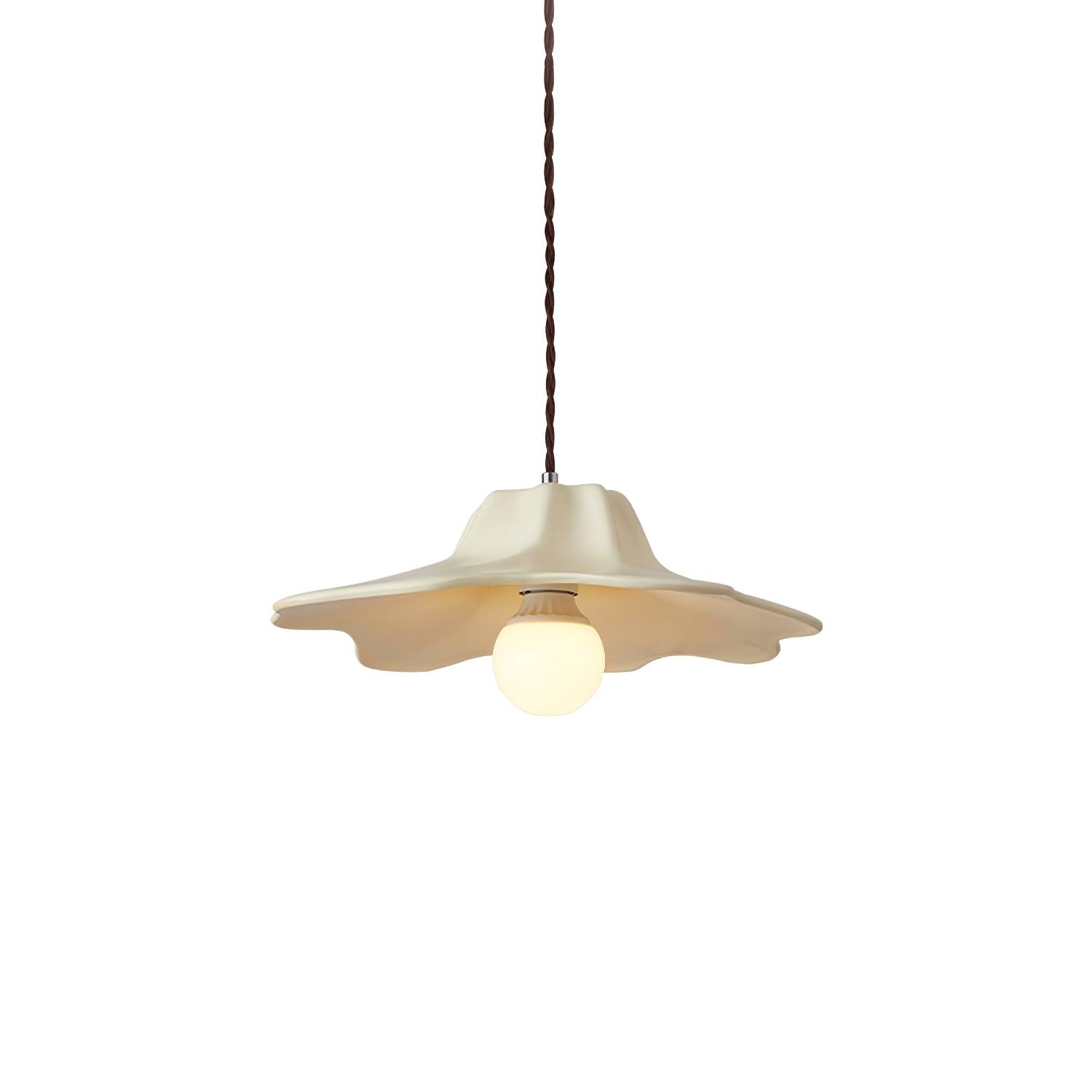 Modern Alien Resin Pendant Light Organic Wabi Sabi Hanging Fixture for Dining Room