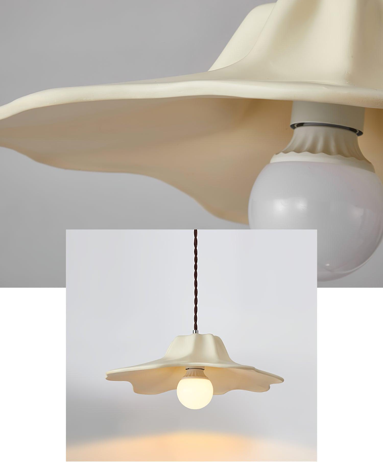 Modern Alien Resin Pendant Light Organic Wabi Sabi Hanging Fixture for Dining Room