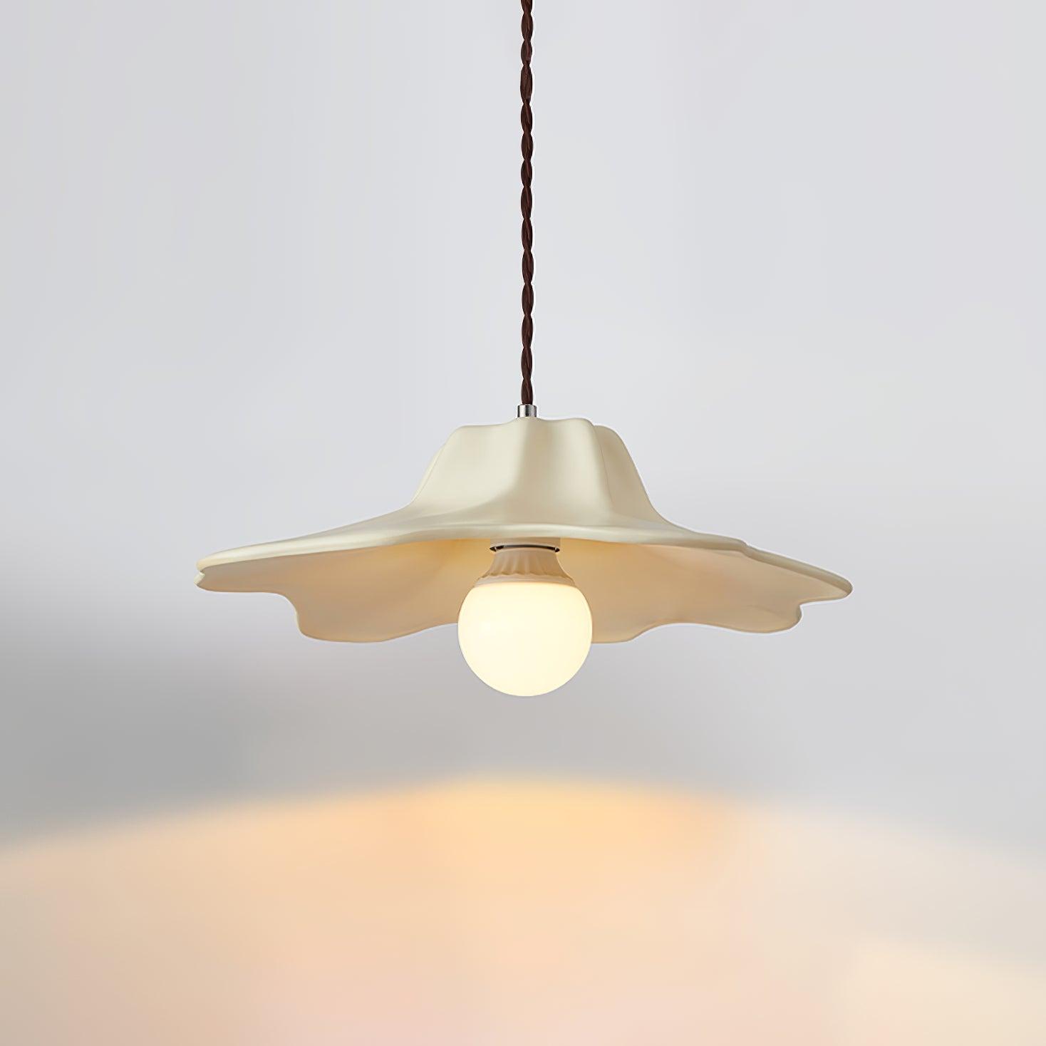 Modern Alien Resin Pendant Light Organic Wabi Sabi Hanging Fixture for Dining Room