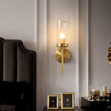 Modern Alouette Brass Wall Sconce Borosilicate Glass Bracket Wall Lamp for Interior Lighting