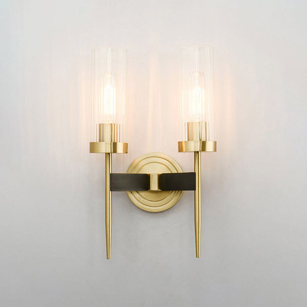 Modern Alouette Brass Wall Sconce Borosilicate Glass Bracket Wall Lamp for Interior Lighting