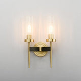 Modern Alouette Brass Wall Sconce Borosilicate Glass Bracket Wall Lamp for Interior Lighting
